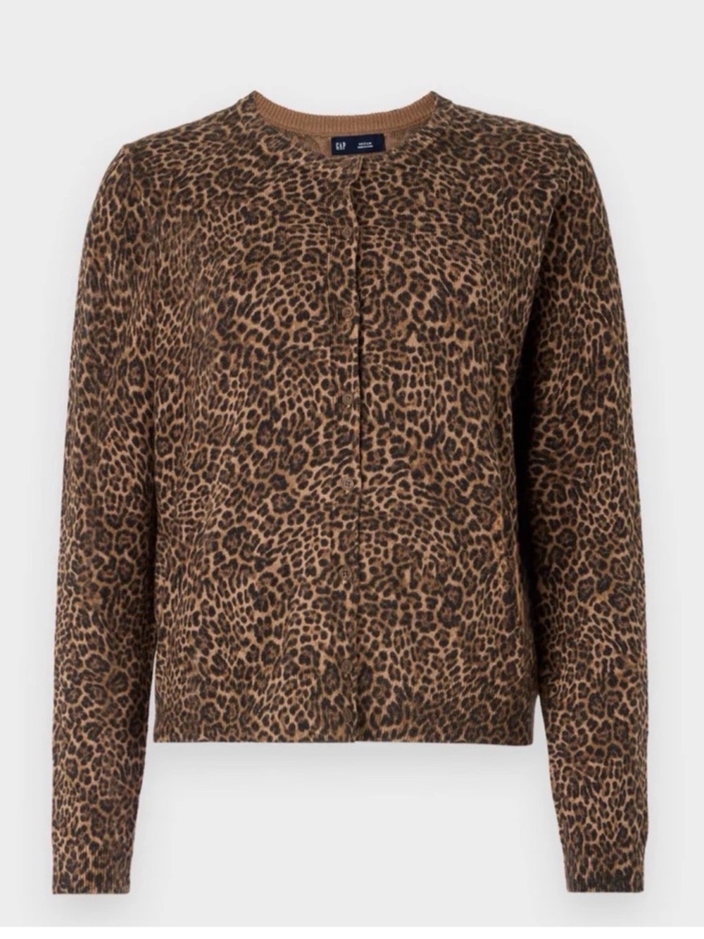GAP Women’s Leopard Print Button-Front Cardigan Sweater – Size Small T - Picture 12 of 12